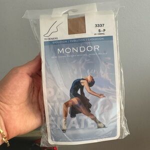 Mondor Women's Tan Figure Skating Tights